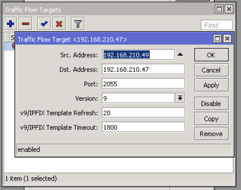 Netflow Configuration on Mikrotik RouterOS Routers Made4It