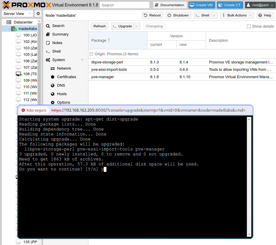 Migração VMware para Proxmox